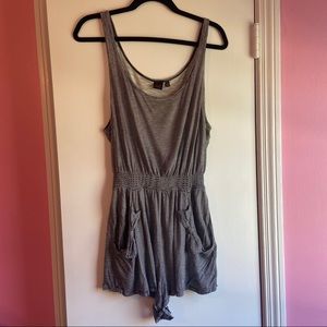 Material Girl Striped Romper